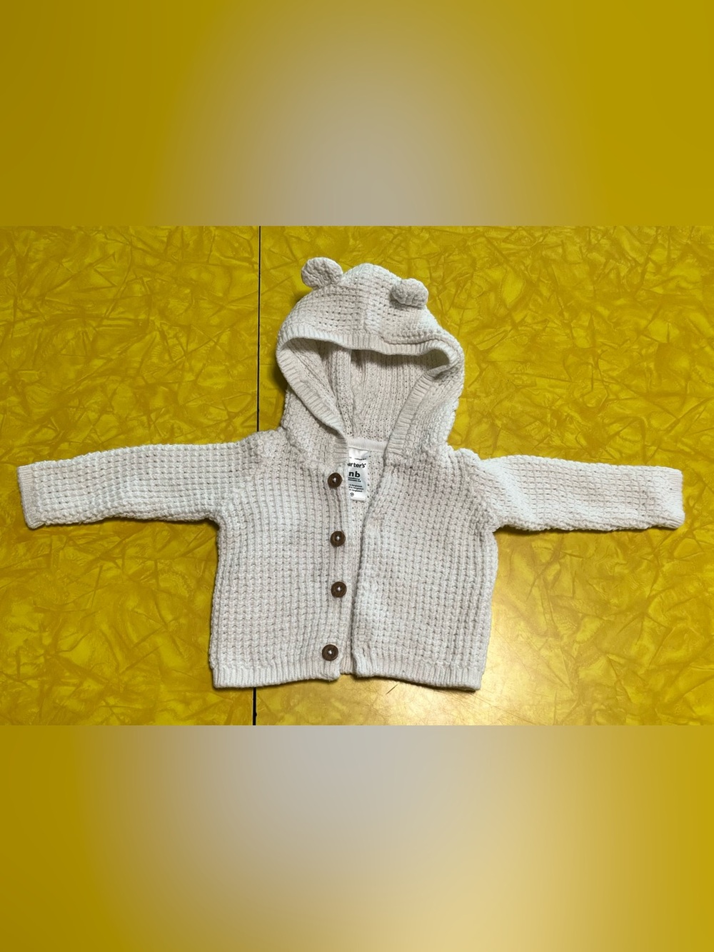 Carter’s Newborn Knitted Baby Sweater - Picture 6 of 7